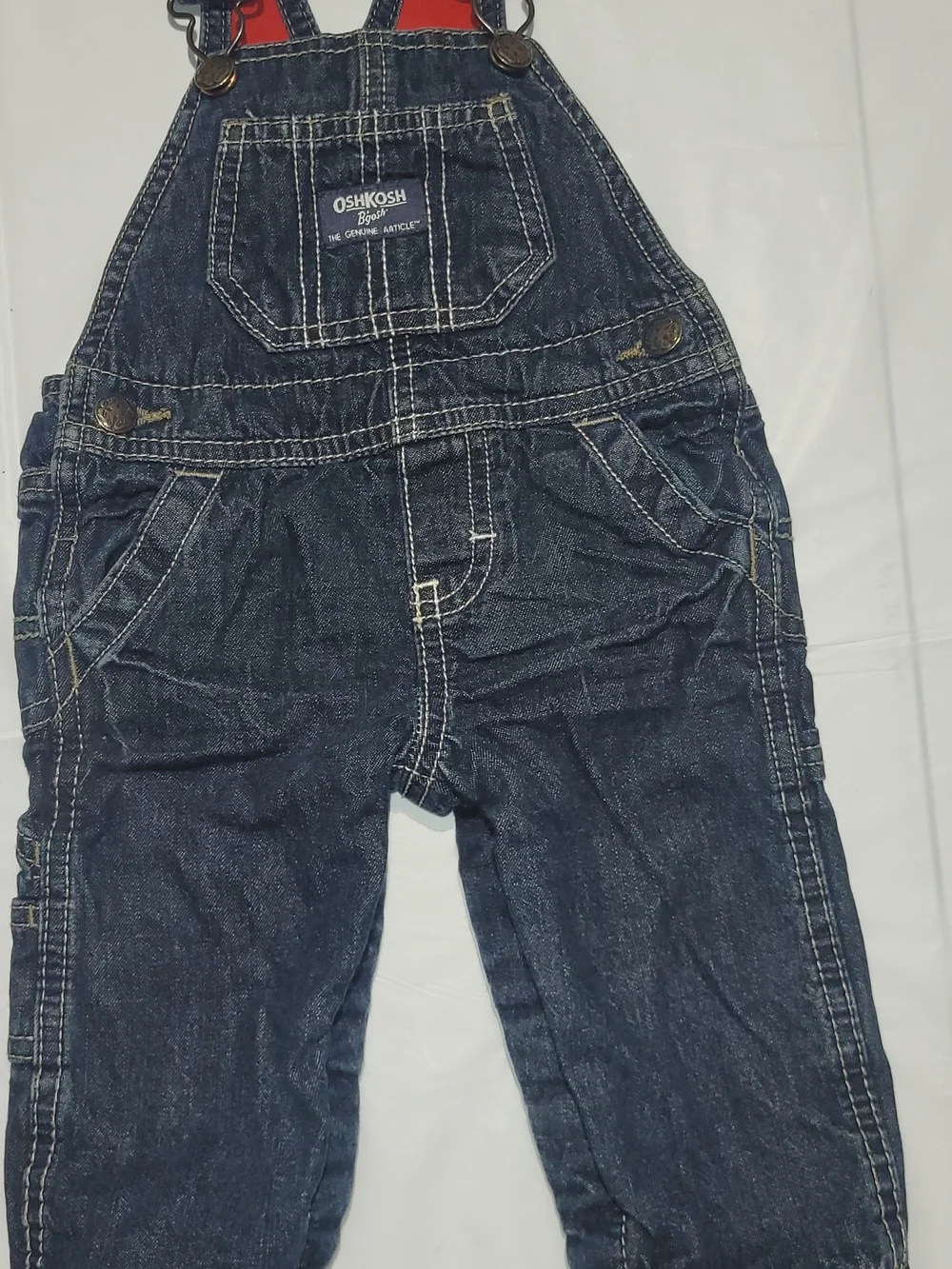 OshKosh B'gosh Dark Blue Denim Overalls for Kids Size 6 Months